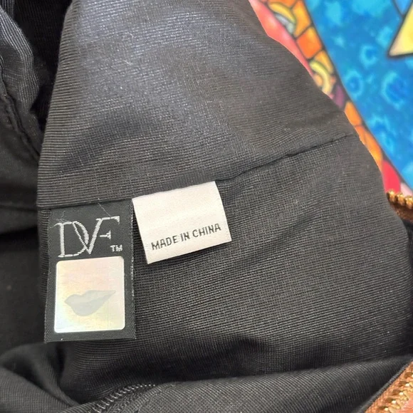 Diane Von Furstenberg Authentic Leather Satchel/ Shoulder Bag - Picture 11 of 16